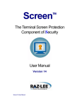 The Terminal Screen Protection Component of iSecurity User Manual