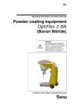 Powder coating equipment OptiFlex 2 BN (Boron Nitride)