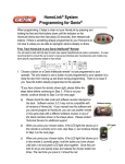 HomeLink&reg; System Programming for Genie&reg;