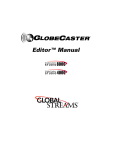 Editor™ Manual - GlobalStreams