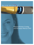 External Product Catalog and Technique Manual 2007