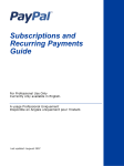 PayPal Subscriptions and Recurring Payments Guide