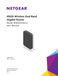 N900 Wireless Dual Band Gigabit Router WNDR4500v2 User Manual