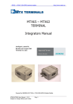 MTX65 – MTX63 TERMINAL Integrators Manual