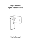 High Definition Digital Video Camera User`s Manual