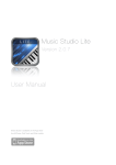 Music Studio Lite User Manual