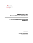 ACS EDI Gateway, Inc. Electronic Claims