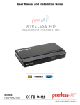 Wireless HD Multimedia Transmitter - Peerless-AV