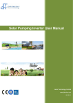 Solar Pumping Inverter User Manual
