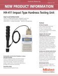 HH-411 Impact Type Hardness Testing Unit