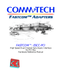 FASTCOM™: ESCC-PCI HARDWARE MANUAL