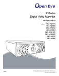 open eye x series hardware manual - Life Safety & Security Systems