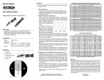 ExTech Refractometer Instruction Manual