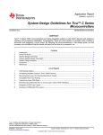System Design Guidelines for Tiva™ C Series Microcontrollers