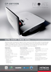 Hitachi CP-AW100N User Guide Manual