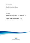 Implementing QoS for VoIP in a Local Area Network (LAN)