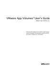 VMware App Volumes User`s Guide
