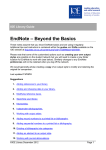 EndNote – Beyond the Basics