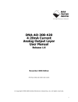 DNA-AO-308-420 4-20mA Current Analog Output Layer User Manual