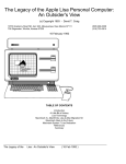 The Legacy of the Apple Lisa Personal Computer