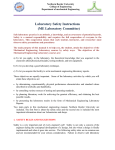 Laboratory Safety Instructions (ME Laboratory Committee)