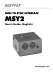 Doepfer MSY2 Midi to Sync Interface