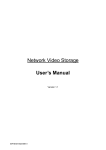 Network Video Storage User`s Manual