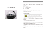 Pls the detailed manual of this DMX512 crystal magic ball