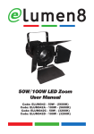 50W/100W LED Zoom User Manual