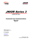 JNIOR 300 User`s Manual