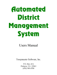 ADMS User Manual - Seven Rivers District