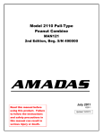 Operator`s Manual - Amadas Industries