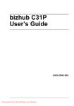 Konica Minolta bizhub C31P User Guide Manual