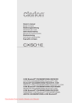 Clarion CX501E User Guide Manual - CaRadio