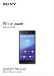 Xperia™ M5 Dual White paper