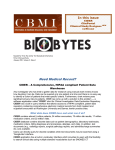 Bio Bytes - Center for Biomedical Informatics