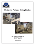 Multicrete Portable Mixing Station Manual