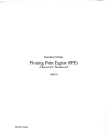 Floating Point Engine (FPE) Owner`s Manual