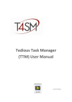 Tedious Task Manager (TTM) User Manual