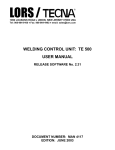 Welding Control Unit TE-500
