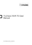 TruVision NVR 70 User Manual