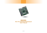 HU101 Mini-ITX Industrial Motherboard User`s Manual