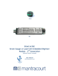 DCell & DSC Strain Gauge or Load Cell Embedded Digitiser Module