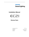 EC21 Dimming System Operating/Installation 230V