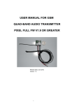 user manual for gsm quad-band audio transmitter pixel full fw v1.9 or