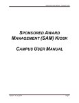 SAM Kiosk User Manual - Office of Grants and Contracts