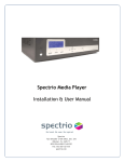 Spectrio Media Player Installation & User Manual