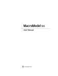 MacroModel User Manual