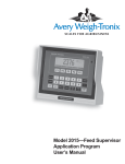 Model 2015—Feed Supervisor Application Program User`s Manual