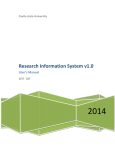 Research Information System v1.0